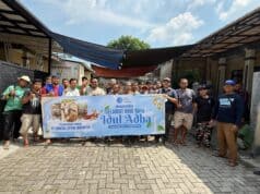 PT Kawan Listrik Indonesia Tebar Kepedulian, Potong 2 Ekor Sapi Qurban untuk Warga Ciakar