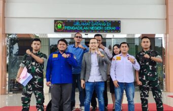 Lawyers Acep Saepudin and Law Firm saat dipersidangan Pengadilan Negeri (PN) Serang, pada Rabu (3/06/2026).