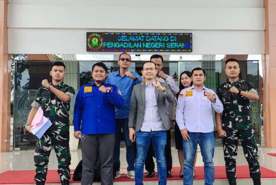 Lawyers Acep Saepudin and Law Firm saat dipersidangan Pengadilan Negeri (PN) Serang, pada Rabu (3/06/2026).