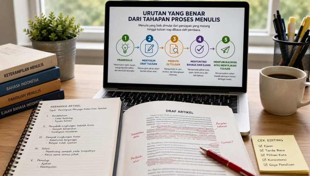 Urutan yang Benar dari Tahapan Proses Menulis agar Tulisan Lebih Runtut dan Berkualitas