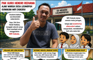 Pak Guru Hendri Rediana: Wifi Dukodu Bukan Sekadar Jaringan, Tetapi Jembatan Kekeluargaan Warga Desa Leuwiipuh Hendri Rediana, salah seorang Guru SD di wilayah Kecamatan Banjarsari, mengajak warga Desa Leuwiipuh untuk pasang wifi Dukodu, pada Minggu (19/07/2026).