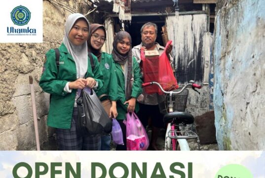 Mahasiswi Kelompok 5 MK Kemuhammadiyahan Fakultas Farmasi dan Sains UHAMKA Selenggarakan Pemberdayaan Keluarga Dhuafa Kelompok 5 MK Kemuhammadiyahan Fakultas Farmasi dan Sains UHAMKA Selenggarakan Pemberdayaan Keluarga Dhuafa selama 4 bulan terhitung di bulan April sampai Juli 2026, pada Senin (06/07/2026).