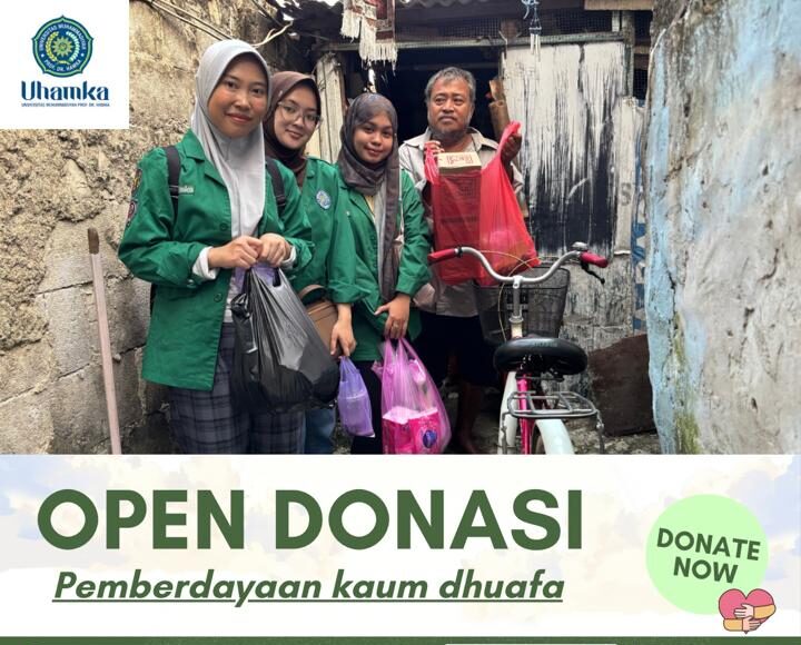 Mahasiswi Kelompok 5 MK Kemuhammadiyahan Fakultas Farmasi dan Sains UHAMKA Selenggarakan Pemberdayaan Keluarga Dhuafa Kelompok 5 MK Kemuhammadiyahan Fakultas Farmasi dan Sains UHAMKA Selenggarakan Pemberdayaan Keluarga Dhuafa selama 4 bulan terhitung di bulan April sampai Juli 2026, pada Senin (06/07/2026).